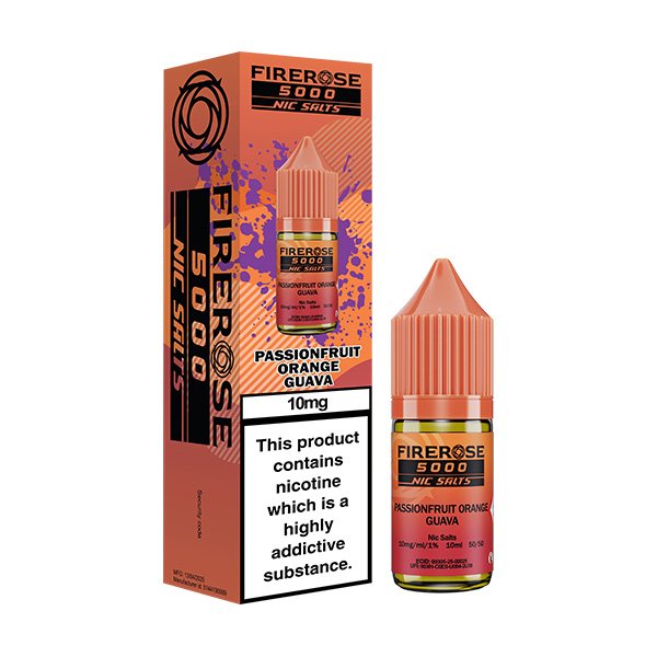 Firerose 5000 Nic Salts Passionfruit Orange Guava