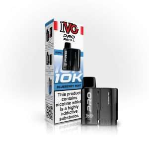 IVG PRO Pods - Blueberry Mint - Prefilled Refills for Up to 10,000 Puffs