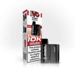 IVG PRO Pods - Sour Cherry Watermelon - Prefilled Refills for Up to 10,000 Puffs